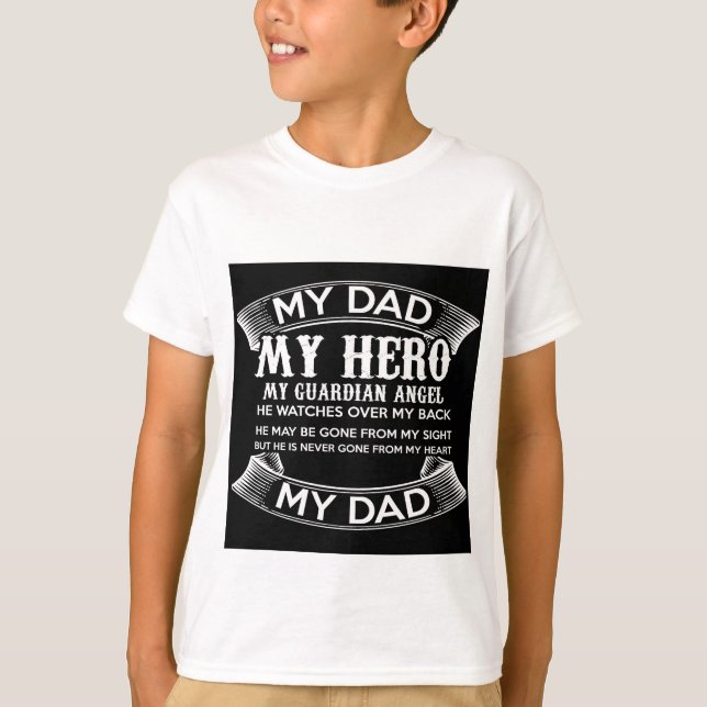 Camiseta Ik houd van mijn vader  "My Dad My hero" (Frente)