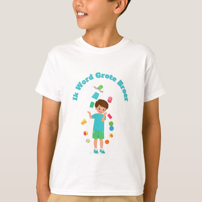 Camiseta Ik Word Grote Broer design (Frente)
