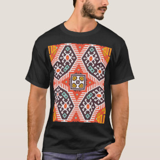 Camiseta Ikat Aztec: Textura em striping étnico