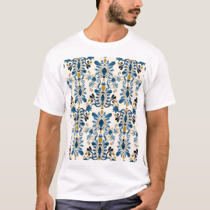 Camiseta Ikat tie-dye, tribal watercolor