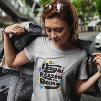 Camiseta Ikigai - Letras E Flores