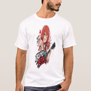 Camiseta : Ikuyo Kita Anime Guitar Adesivo Música Rock