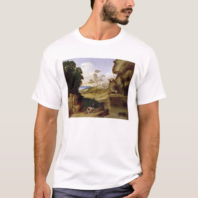 Camiseta IL Tramonto (o por do sol) (óleo em canvas) (Frente)