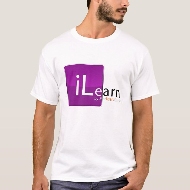 Camiseta iLearn pelo guia de usuários do Mac (Frente)