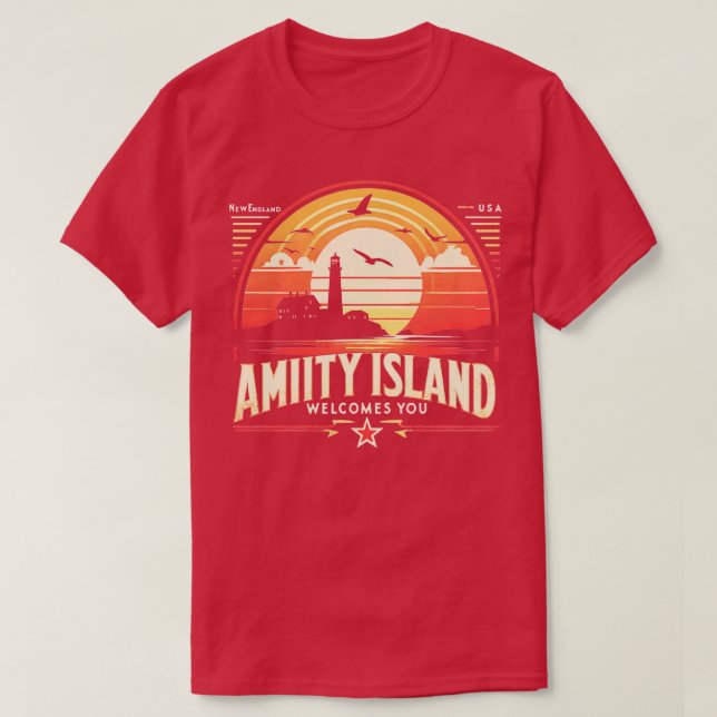 Camiseta Ilha Amity (Frente do Design)