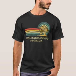 Camiseta Ilha Anna Maria Flórida Férias em Família Vintage