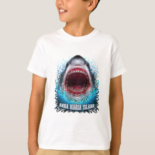 Camiseta Ilha Anna Maria Flórida Férias Grande Tubarão Bran