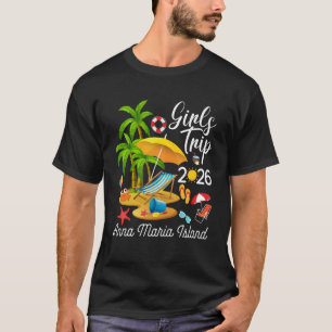 Camiseta Ilha Anna Maria Flórida Verão Tropical Garotas Vi