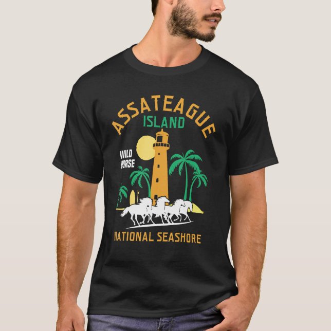 Camiseta Ilha Assateague Seashore Maryland Touri (Frente)