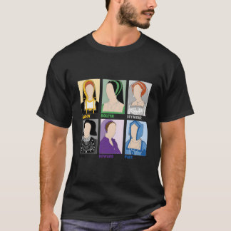 Camiseta Ilha Broadway Seis Rainhas Antigas da Escola Queen