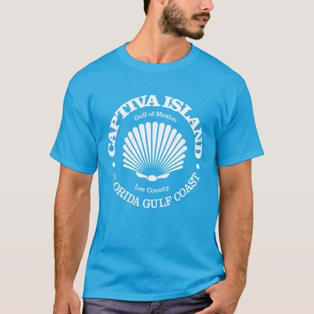 Camiseta Ilha Captiva (concha) (Frente)