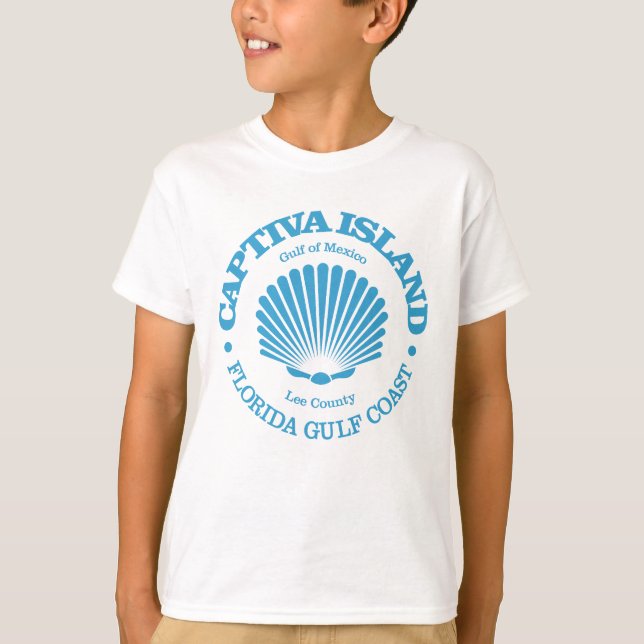 Camiseta Ilha Captiva (concha) (Frente)