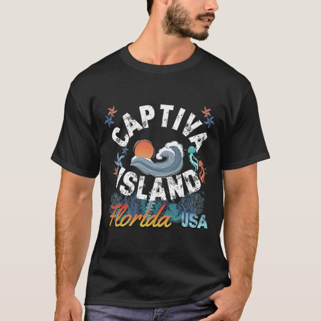 Camiseta Ilha Captiva, Flórida (Frente)