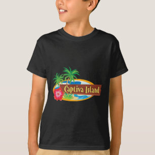 Camiseta Ilha Captiva Flórida Design Vintage