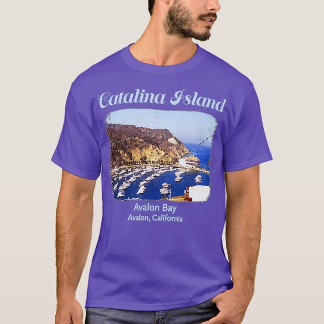 Camiseta Ilha Catalina Avalon Bay Califórnia praia (Frente)