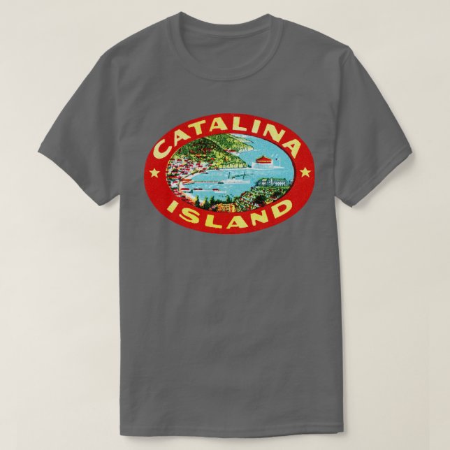 Camiseta Ilha Catalina, Califórnia, 1915 (Frente do Design)