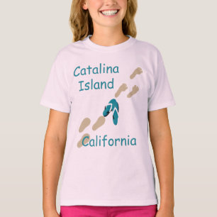 Camiseta Ilha Catalina California Chinelos Girls T