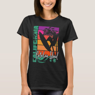 Camiseta Ilha Catalina California Retro Sunset Beach Surf