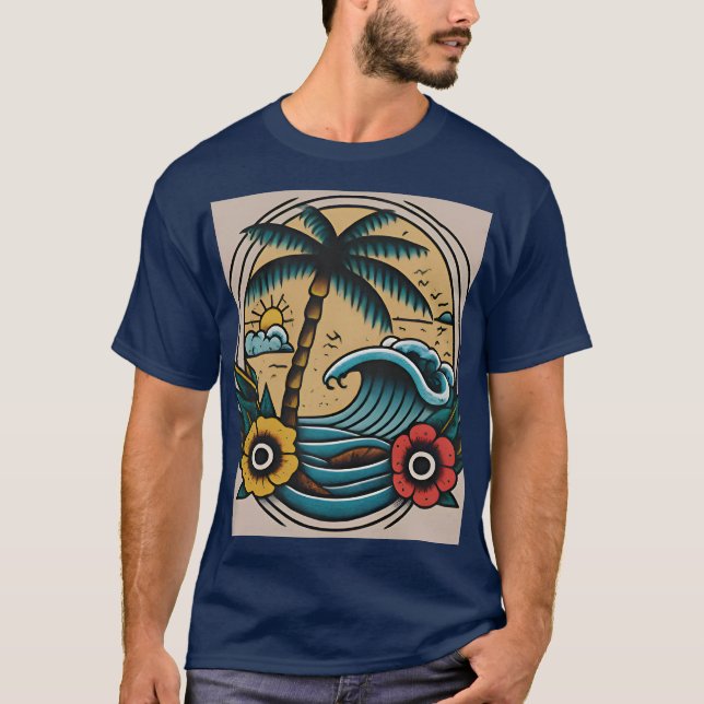 Camiseta Ilha Chamada: O Marinheiro Jerry's Paradise Tee (Frente)