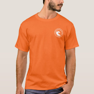 Camiseta Ilha Chincoteague Design do Círculo de Onda do Oc