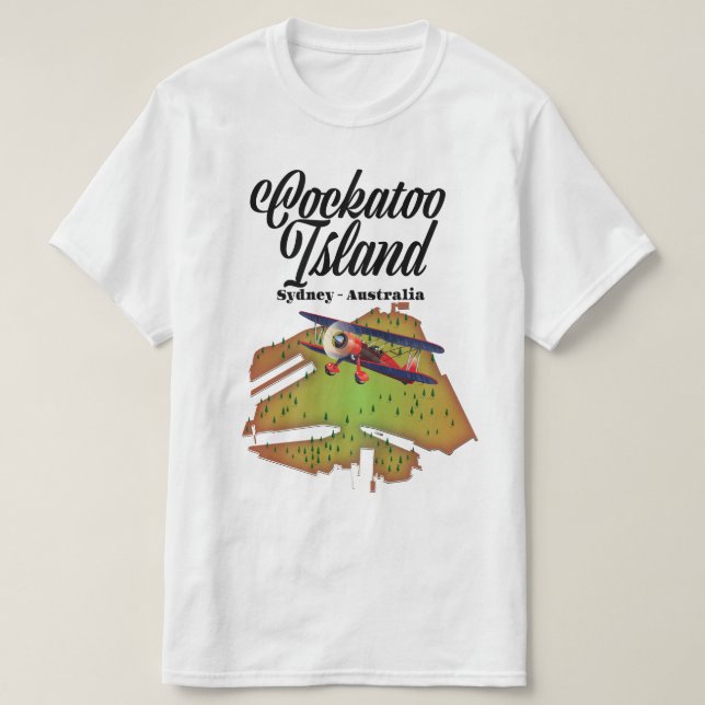 Camiseta ilha cockatoo Sydney Austrália (Frente do Design)