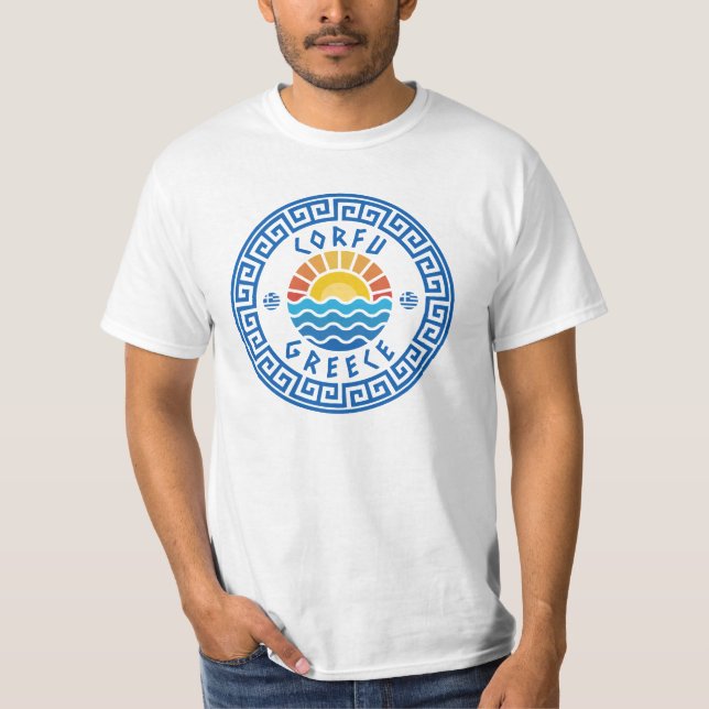 Camiseta Ilha Corfu, Grécia (Frente)