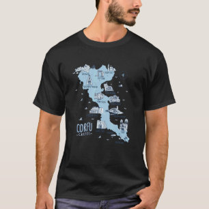 Camiseta Ilha Corfu I Grécia grega grega
