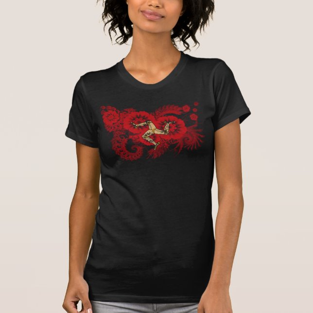 Camiseta Ilha da bandeira do homem (Frente)