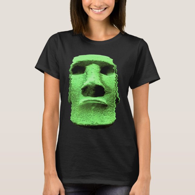 Camiseta Ilha da Páscoa Moai Statue Rapa Nui Monolith (Frente)