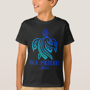 Camiseta Ilha das Mulheres México Tartaruga Marinha Tie Dye
