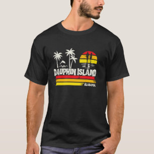 Camiseta Ilha Dauphin Alabama Homens, Mulheres, Crianças, M