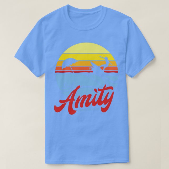 Camiseta Ilha de Amity surf (Frente do Design)