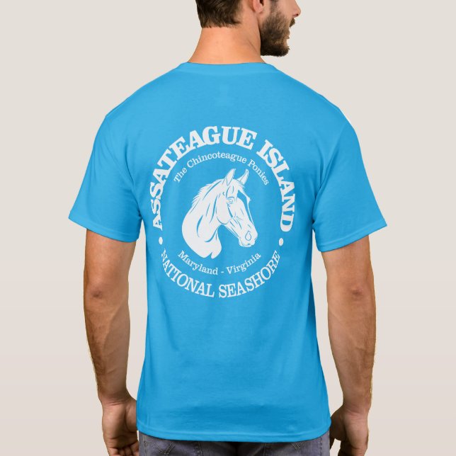 Camiseta Ilha de Assateague (pônei) (Verso)