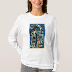 Camiseta Ilha de Catalina, Califórnia - grande letra