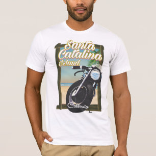 Camiseta Ilha de Catalina do papai noel, Califórnia EUA