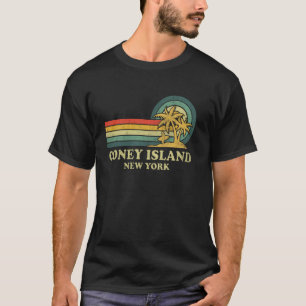 Camiseta Ilha de Coney Nova York Férias em Família Palmeira
