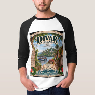 Camiseta Ilha de Divar — Joia do rio Mandovi 🏝️