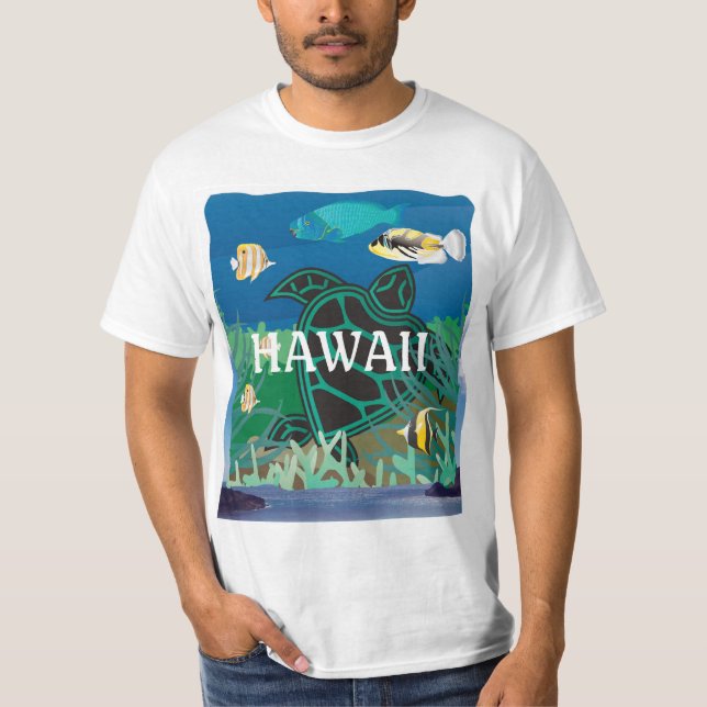 Camiseta Ilha de Havaí Oahu (Frente)