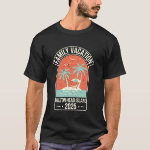 Camiseta Ilha de Hilton Head Férias em Família 2025 Palmeir