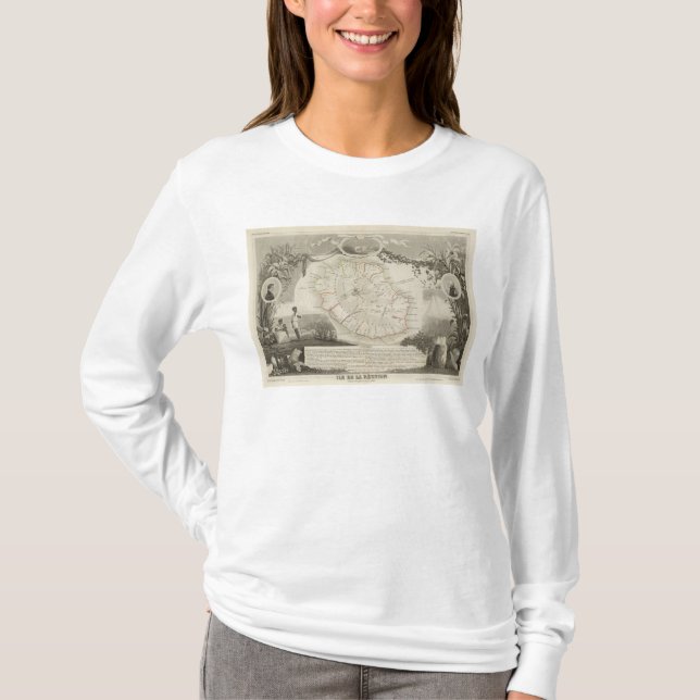 Camiseta Ilha De La Reunião (Frente)