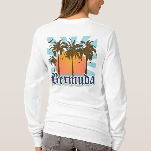 Camiseta Ilha de lembranças de Bermuda (Verso)