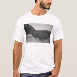 Camiseta Ilha de Lummi, WA - vista das rochas de Lummi