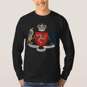 Camiseta Ilha de Man Flag Manx Emblem Brattagh Vannin