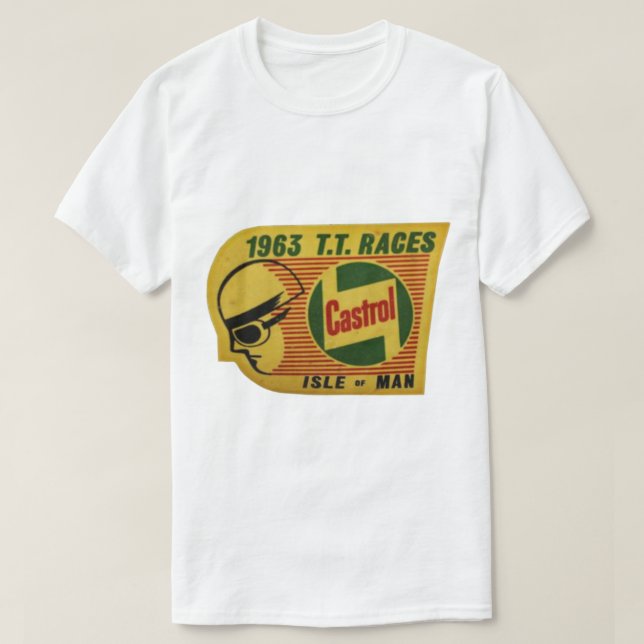 CAMISETA ILHA DE MANN TT VINTAGE 1963 (Frente do Design)