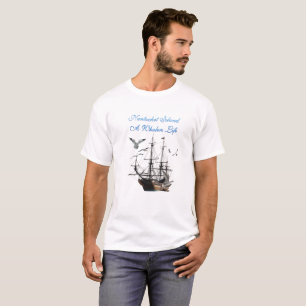 Camiseta Ilha de Nantucket - uma vida dos Whalers