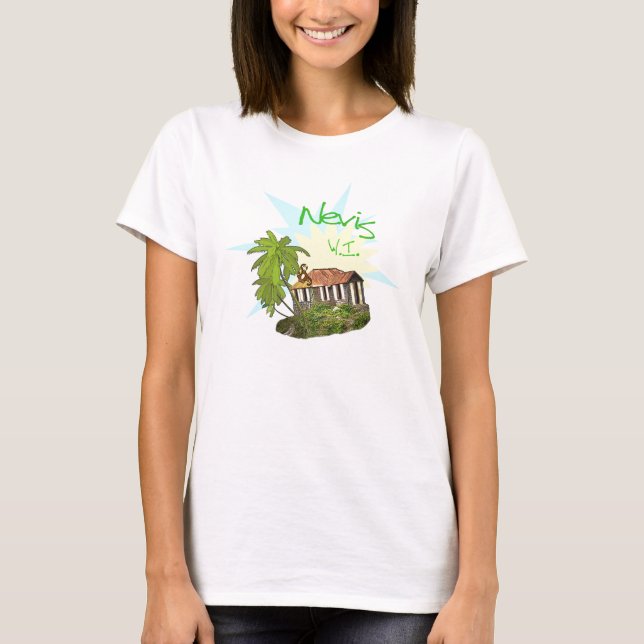 Camiseta Ilha de Nevis (Frente)