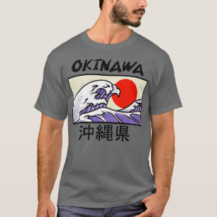 Camiseta Ilha de Okinawa, no Japão, Wave Beach