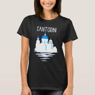 Camiseta Ilha de Santorini Grécia Ellada Vertical Ilha Gre