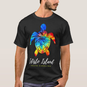 Camiseta Ilha de South olina Sea Turtle Tie Dye