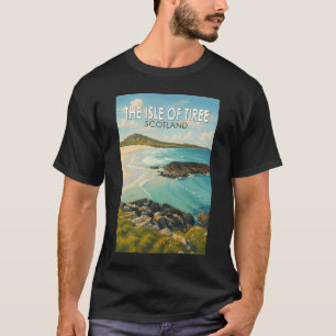 Camiseta Ilha de Tiree Escócia Ilustração Arte de Viagem